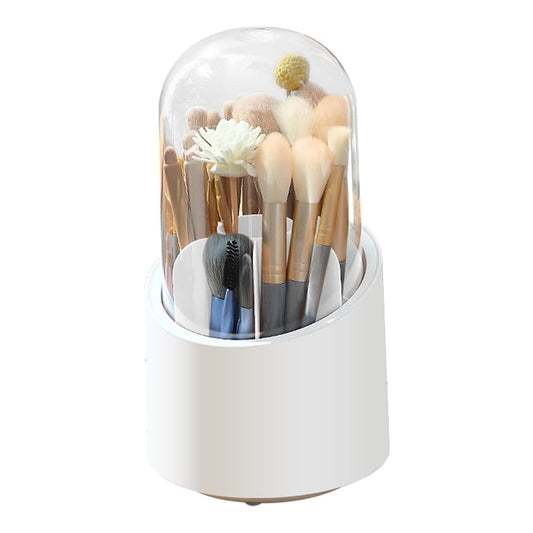 HomeHaul Bazaar-Rotating Cosmetic Brush Storage Box