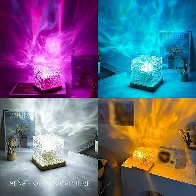 Acrylonitrile Butadiene Styrene Ocean Wave Night Light Projector Lamp