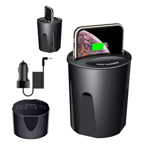 HomeHaul Bazaar-Wireless car charger cup holder