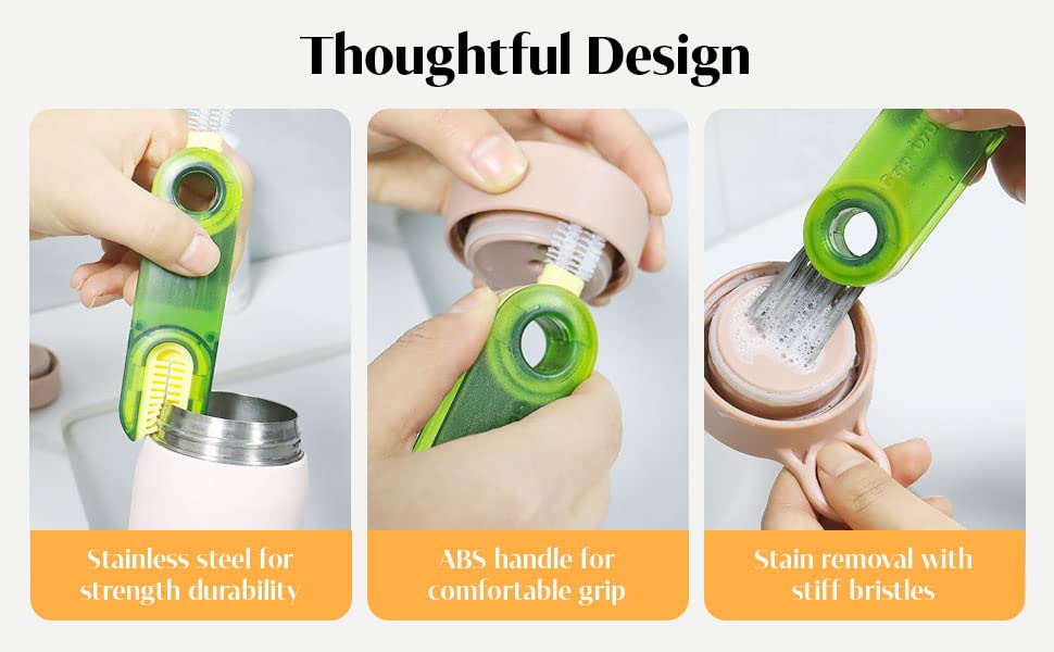 Acrylonitrile Butadiene Styrene Handle 3 In 1 cleaning brush