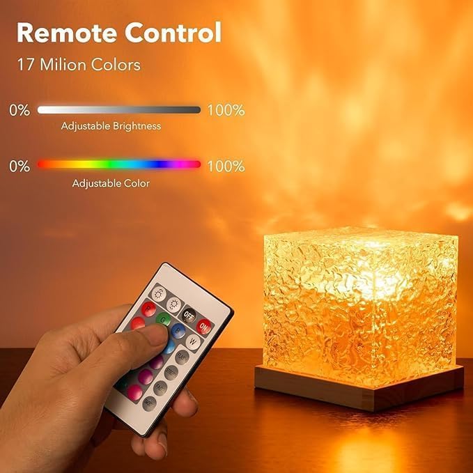 Acrylonitrile Butadiene Styrene Ocean Wave Night Light Projector Lamp
