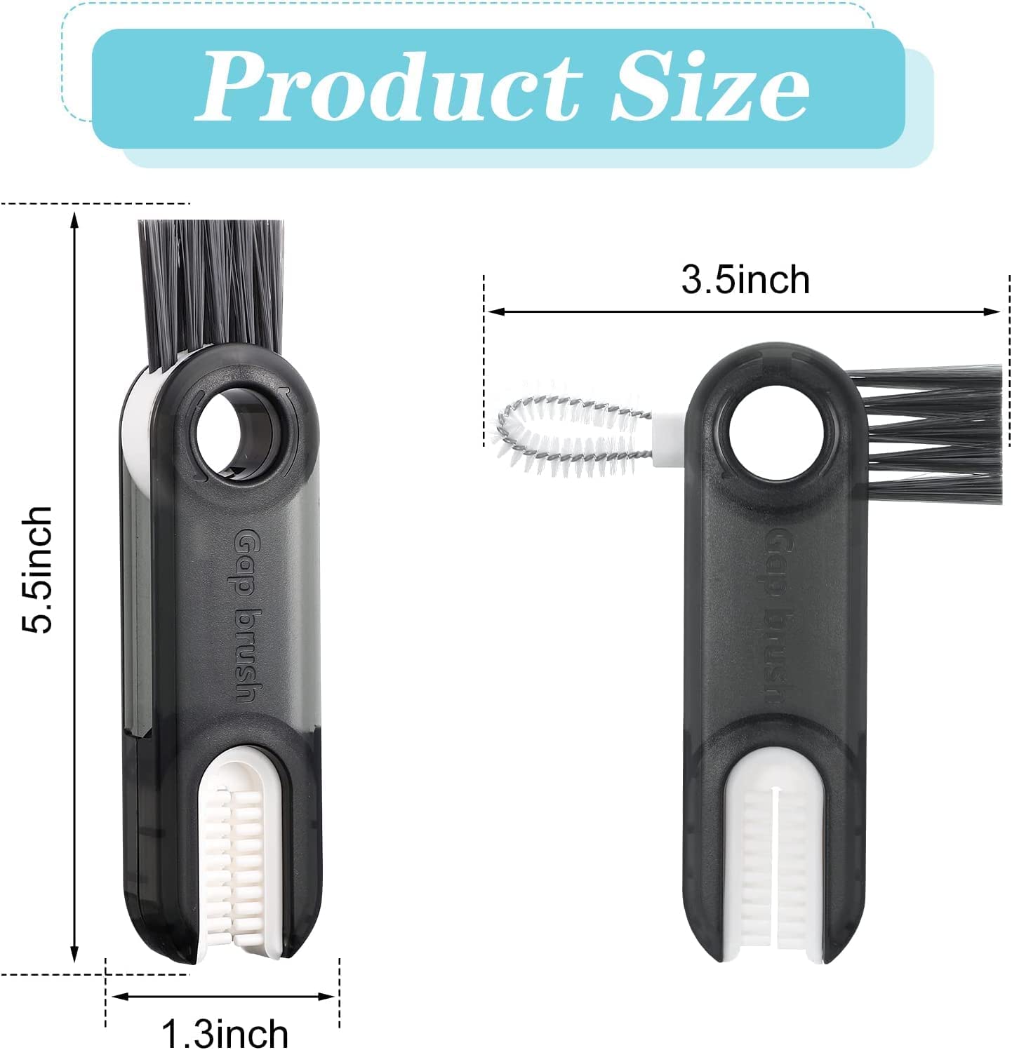 Acrylonitrile Butadiene Styrene Handle 3 In 1 cleaning brush