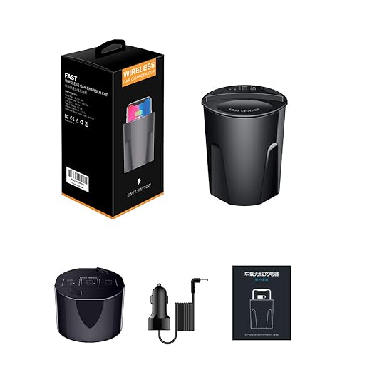HomeHaul Bazaar-Wireless car charger cup holder