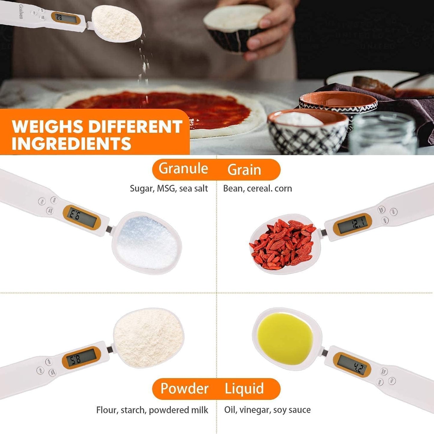 HomeHaul Bazaar-Measuring Spoon with Electronic Scale