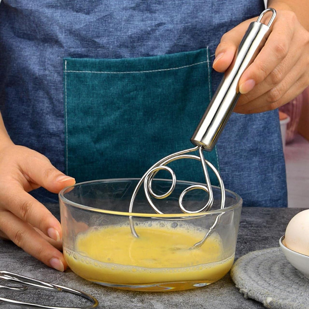 HomeHaul Bazaar-Bread Mixing Tool | Hand Whisk Tool for Kitchen |