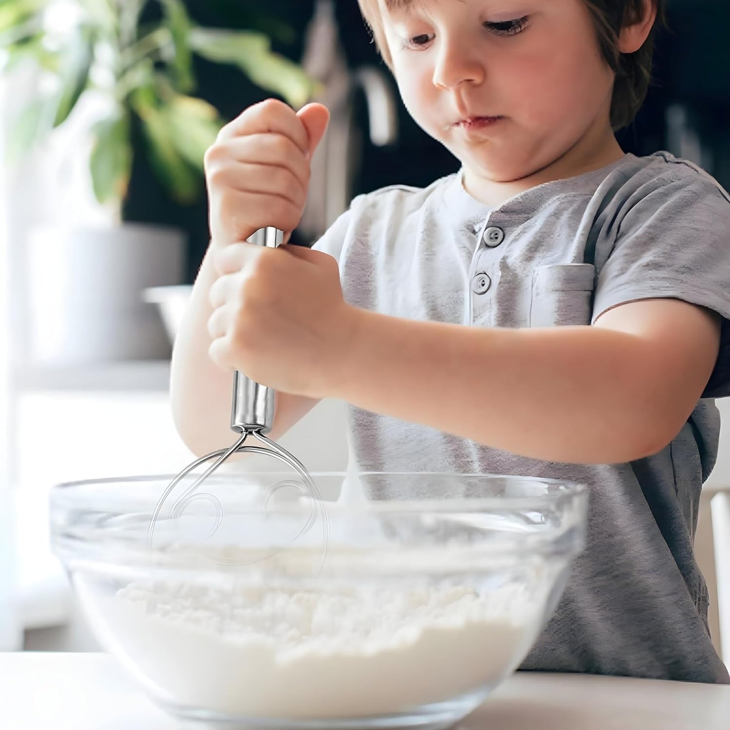 HomeHaul Bazaar-Bread Mixing Tool | Hand Whisk Tool for Kitchen |