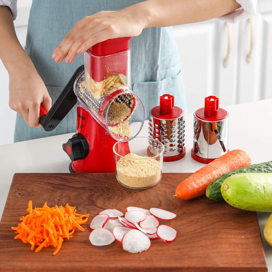 HomeHaul Bazaar-Rotary Cheese Grater and Vegetable Slicer