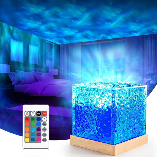 Acrylonitrile Butadiene Styrene Ocean Wave Night Light Projector Lamp