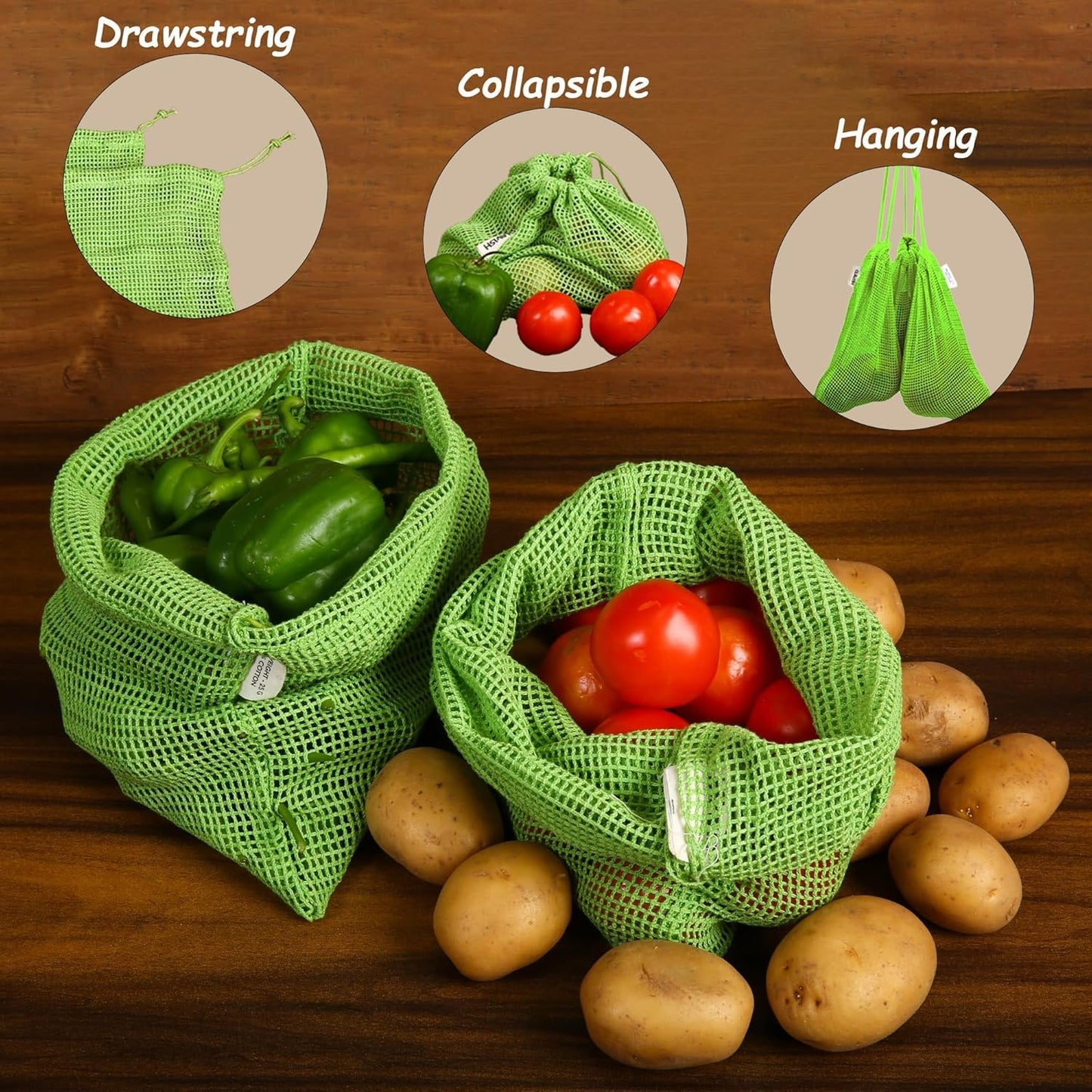 Eco-Friendly Vegetable Bags For Fridge Storage