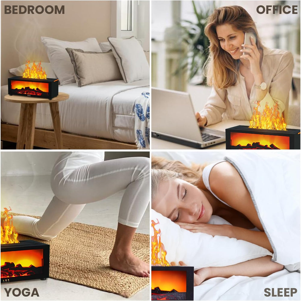 HomeHaul Bazaar-Cozy Flame Mist Humidifier