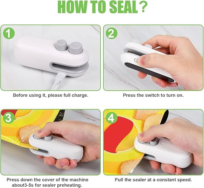 HomeHaul Bazaar-2-in-1 Portable Mini Sealing Machine