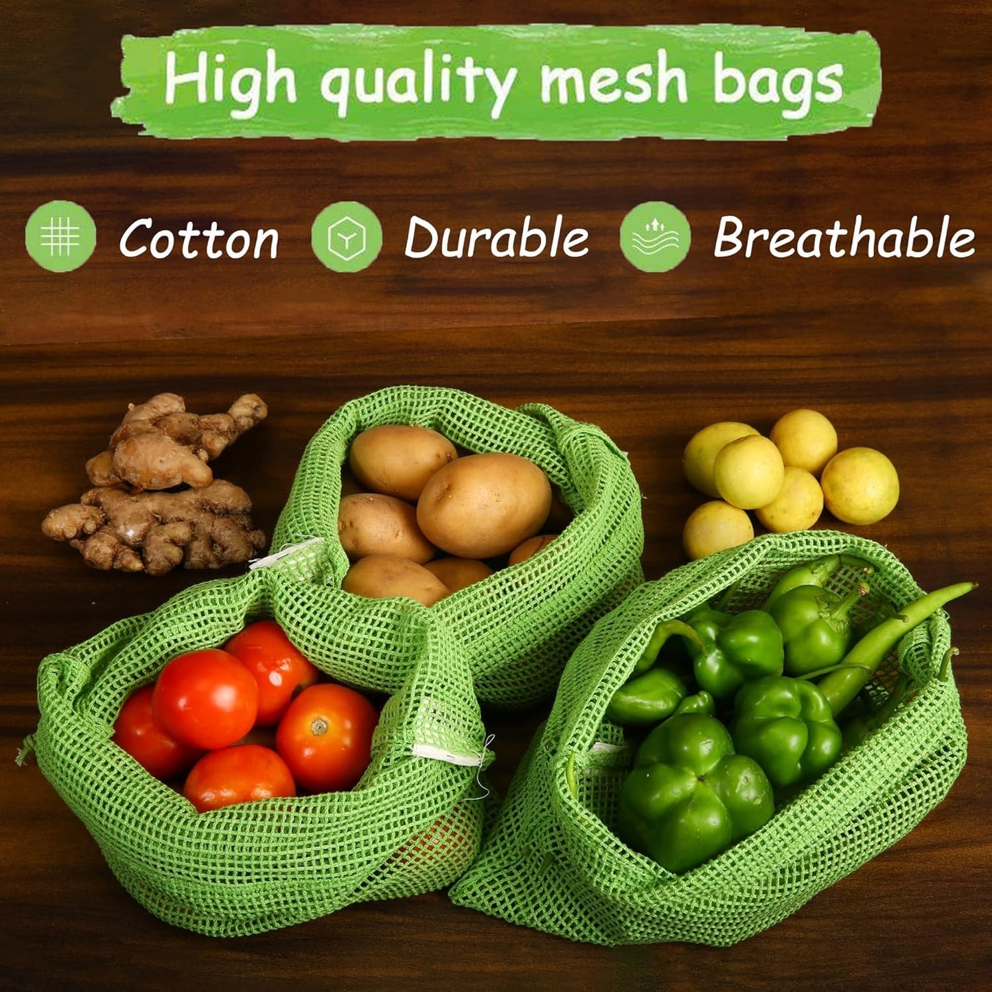 Eco-Friendly Vegetable Bags For Fridge Storage